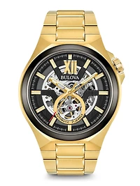 Maquina Black Skeleton Dial 46MM Automatic 98A178