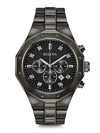 Classic Diamond Black Dial 44MM Quartz 98D142