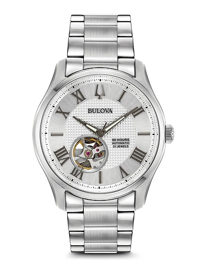 Wilton Silver Open Heart Dial 42MM Automatic 96A207