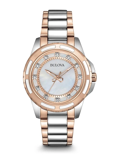 Classic Diamond Mother Of Pearl Dial 32MM Quartz 98P134