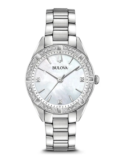 Sutton Mother of Pearl Dial 33MM Quartz 96R228