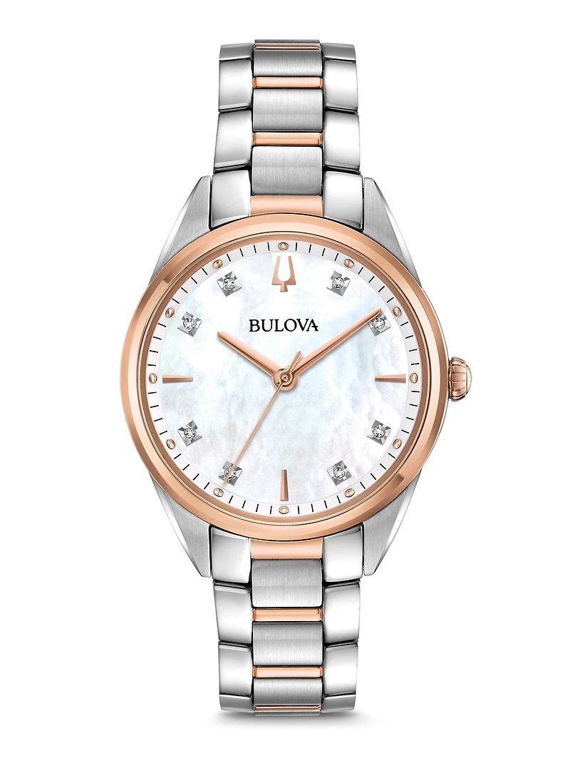 Bulova Sutton Mother of Pearl Dial 33MM Quartz 98P183