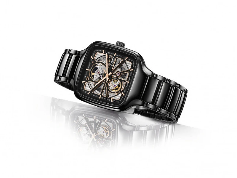 True Square Automatic Open Heart Black Dial 38MM R27086162