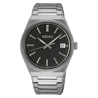 Seiko Black Dial 39MM Quartz SUR557