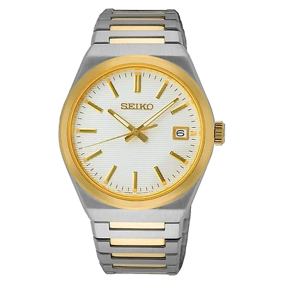 Seiko Silver Dial 39MM Quartz SUR558