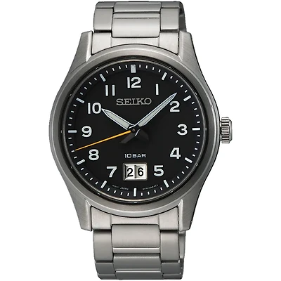 Seiko Black Dial 39.5MM Quartz SUR569