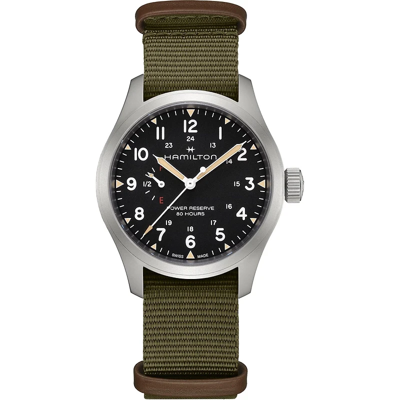 Khaki Field Black Dial 40MM Mechanical Power Reserve H69509930