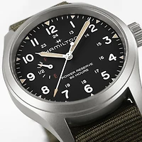 Khaki Field Black Dial 40MM Mechanical Power Reserve H69509930