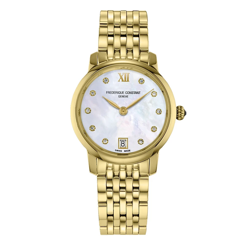 Classics Slimline Ladies 30MM Mother of Pearl Dial Automatic FC-220MPWD1S25B