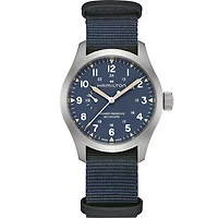 Khaki Field Blue Dial 40MM Mechanical Power Reserve H69509940