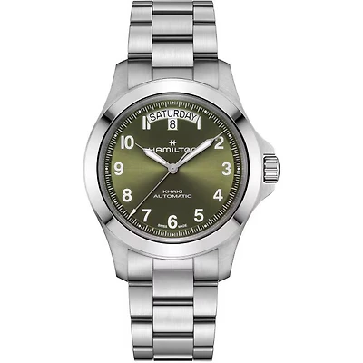 Khaki Field King Day Date Green Dial 40MM Automatic H64475160