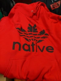 Native Style hoodie - red
