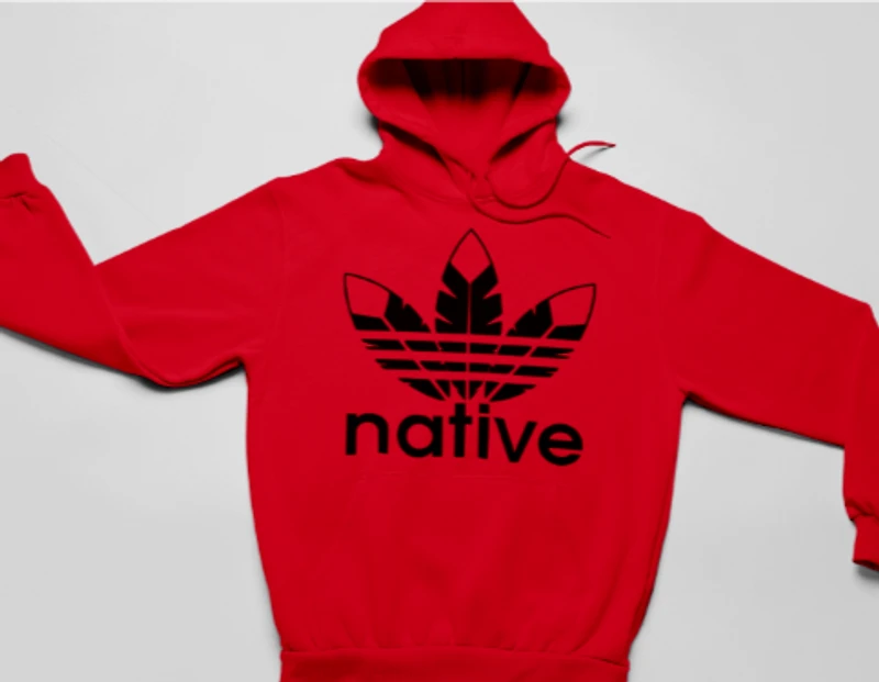 Native Style hoodie - red