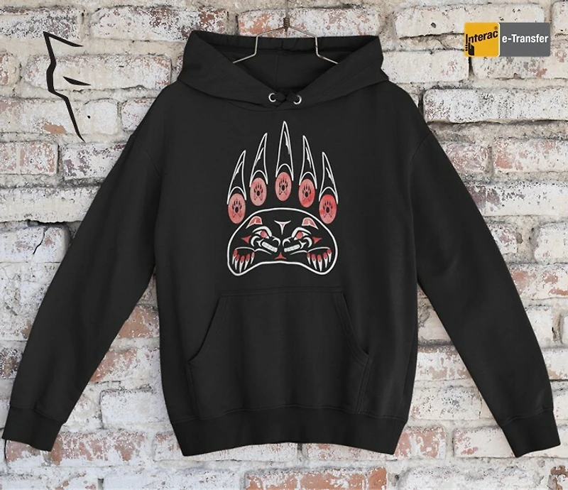 Stronger Together - Bear paw hoodie Black