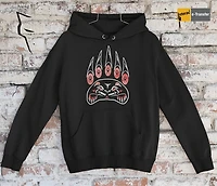 Stronger Together - Bear paw hoodie Black