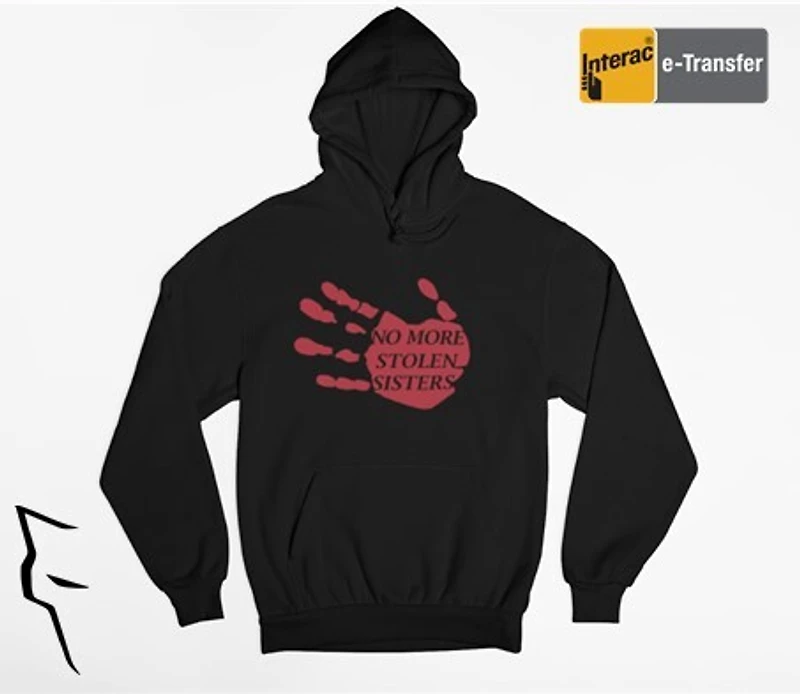 Handprint No More Stolen Sisters Hoodie - black