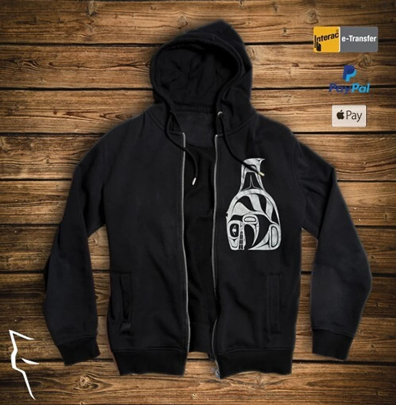 Killerwhale - Adult Zip Hoodie black