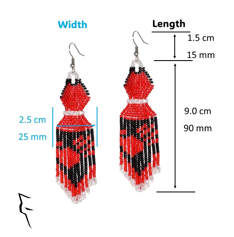 MMIW Handprint Beaded Earrings