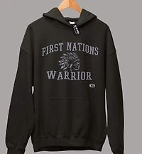 First Nations Warrior Hoodie Black