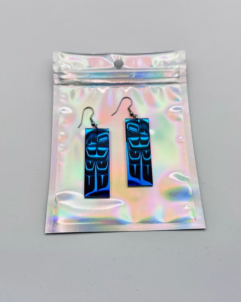 Eagle Transformations - Blue Earrings