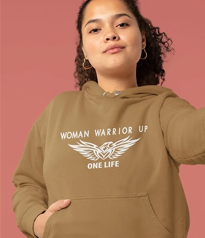 Woman Warrior Up hoodie- Caramel