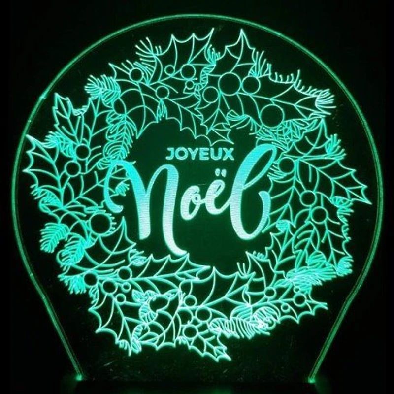 Veilleuse : Noël : Couronne de Noël