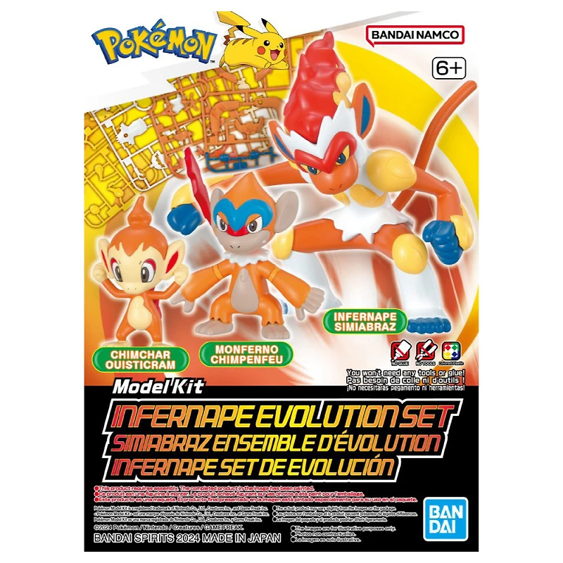 Model Kit Pokemon Infernape Evolution Set