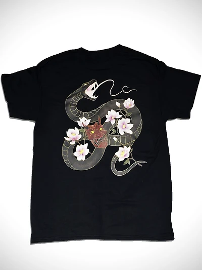 T-Shirt Serpent Noir