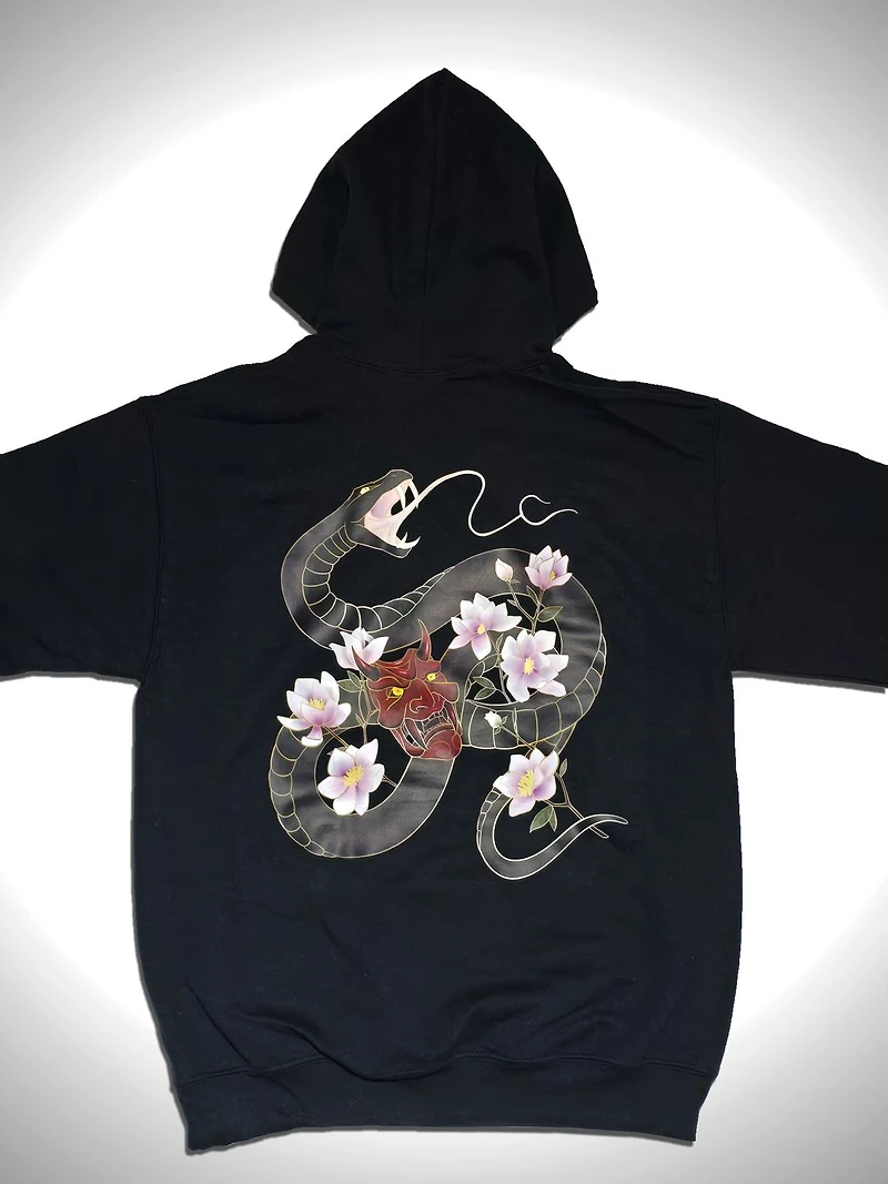 Hoodie Serpent Noir