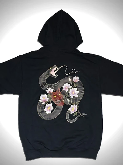 Hoodie Serpent Noir