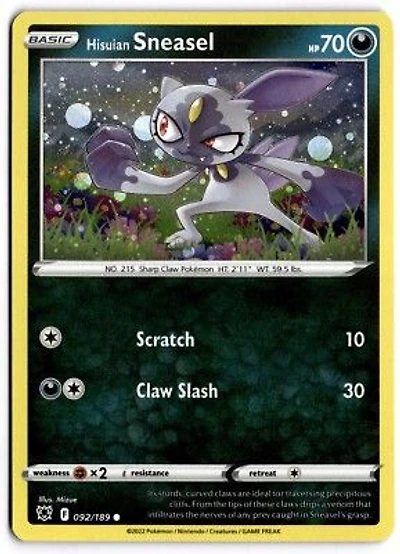 *L118 Hisuian Sneasel 092/189