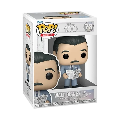 Fd50 Walt Disney With Magazine 78