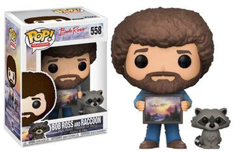 Gj3 Bob Ross And Raccoon 558