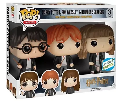 Gm123 Harry Potter, Ron Weasley, Hermione Granger 3 Pack