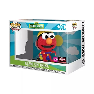 AH105 Elmo on Trike Flocked 309