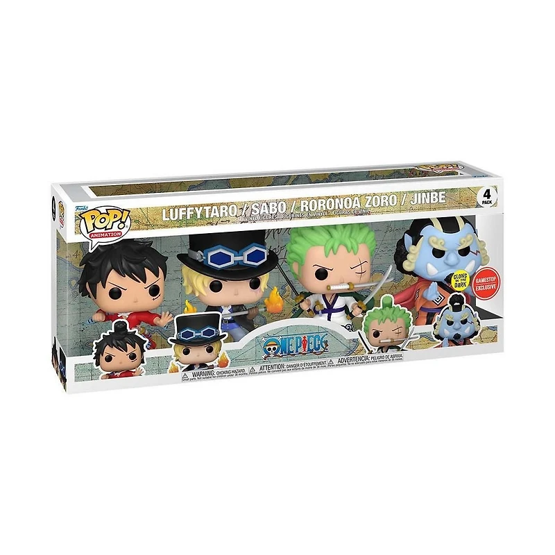 HS76 Luffytaro/Sabo/Roronoa Zoro/Jinbe GID GS 4 pack