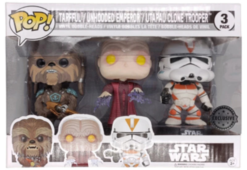 HW153 Tarful/Unhooded Emperor/Utapau Clone Trooper 3 pack