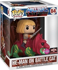 HC184 He-Man on Battle Cat Flocked 84