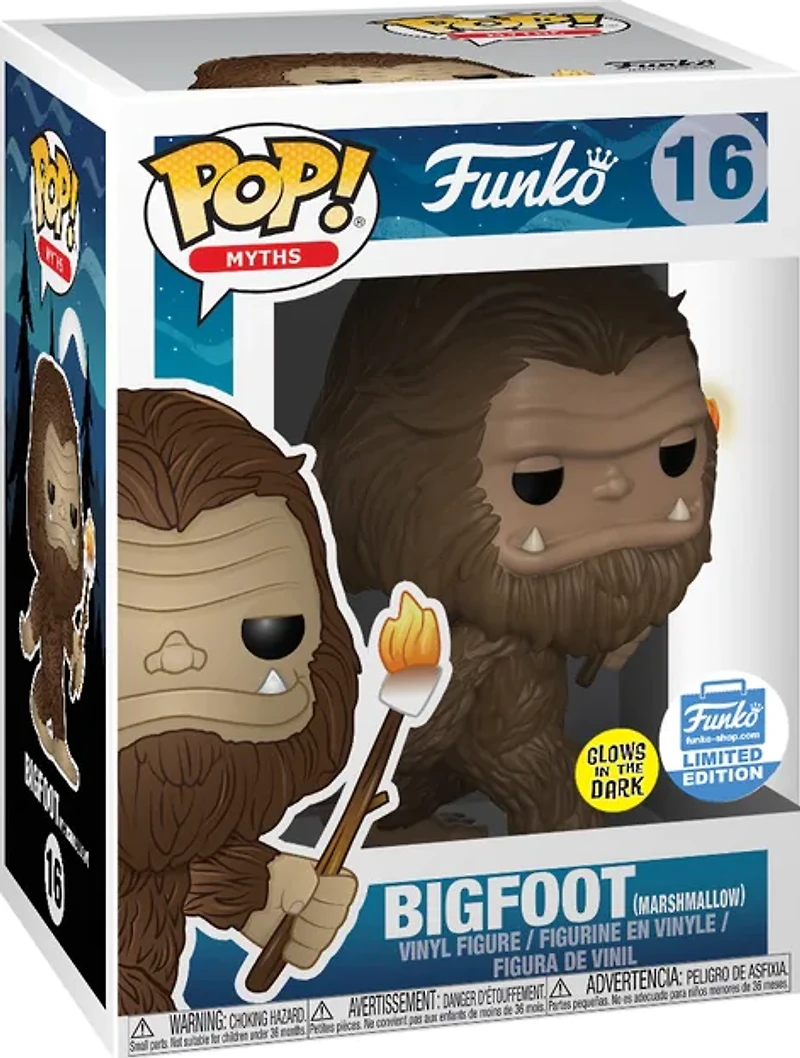 Ja95 Bigfoot (Marshmallow) GID Funko Excl. 16