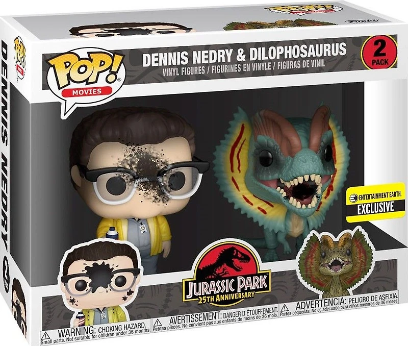 KU13 Dennis Nedry and Dilophosaurus 2 pack
