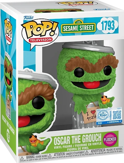 EY350 Oscar The Grouch Flocked 1793