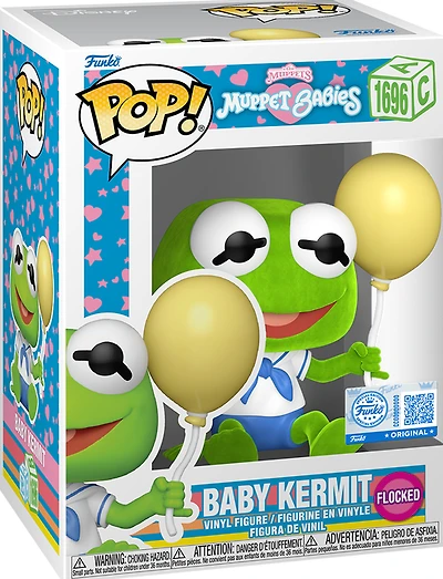 EY348 Baby Kermit Flocked 1696