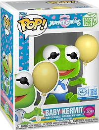 EY348 Baby Kermit Flocked 1696