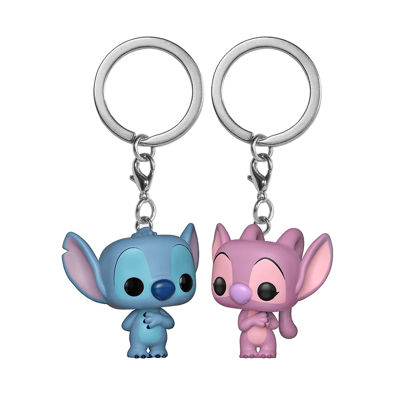 Lp158 Stitch And Angel Keychain