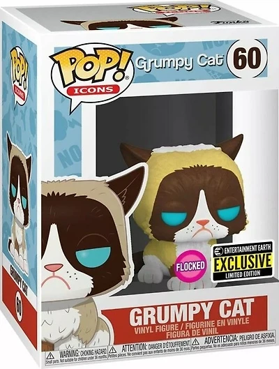 Lu38 Grumpy Cat Flocked EEE 60