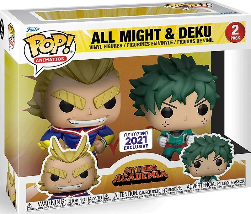 Nm153 My Hero Academia : All Might & Deku 2021Funimation 2 Pack
