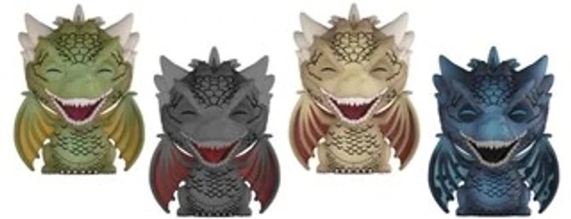 Ey455 Dorbz Rhaelgal, Drogon, Viserion & Icy Viserion 4 Pack 2018 Sumcon
