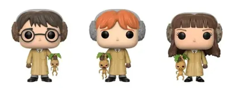 PJ46 Harry Potter, Ron Weasley & Hermione Granger 3 pack
