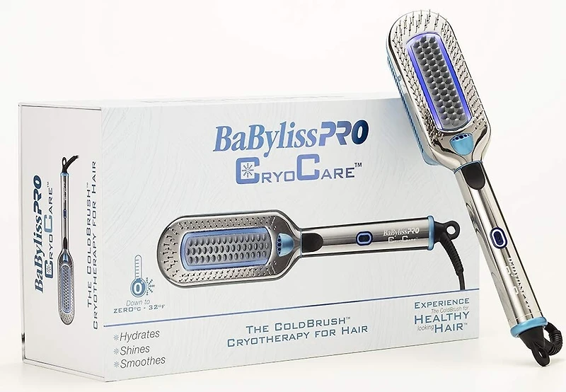 BaBylissPRO CryoCare ColdBrush Cryotherapy for Hair, BNTCB1UCC , Blue/Silver
