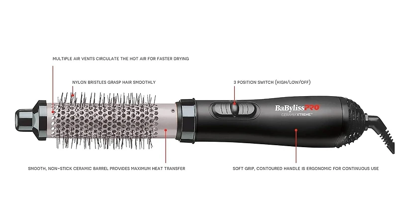 BPRO 1-1/4" CERAMIC HOT AIR STYLER